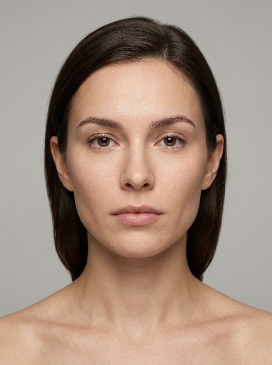 Fictional female studio portrait